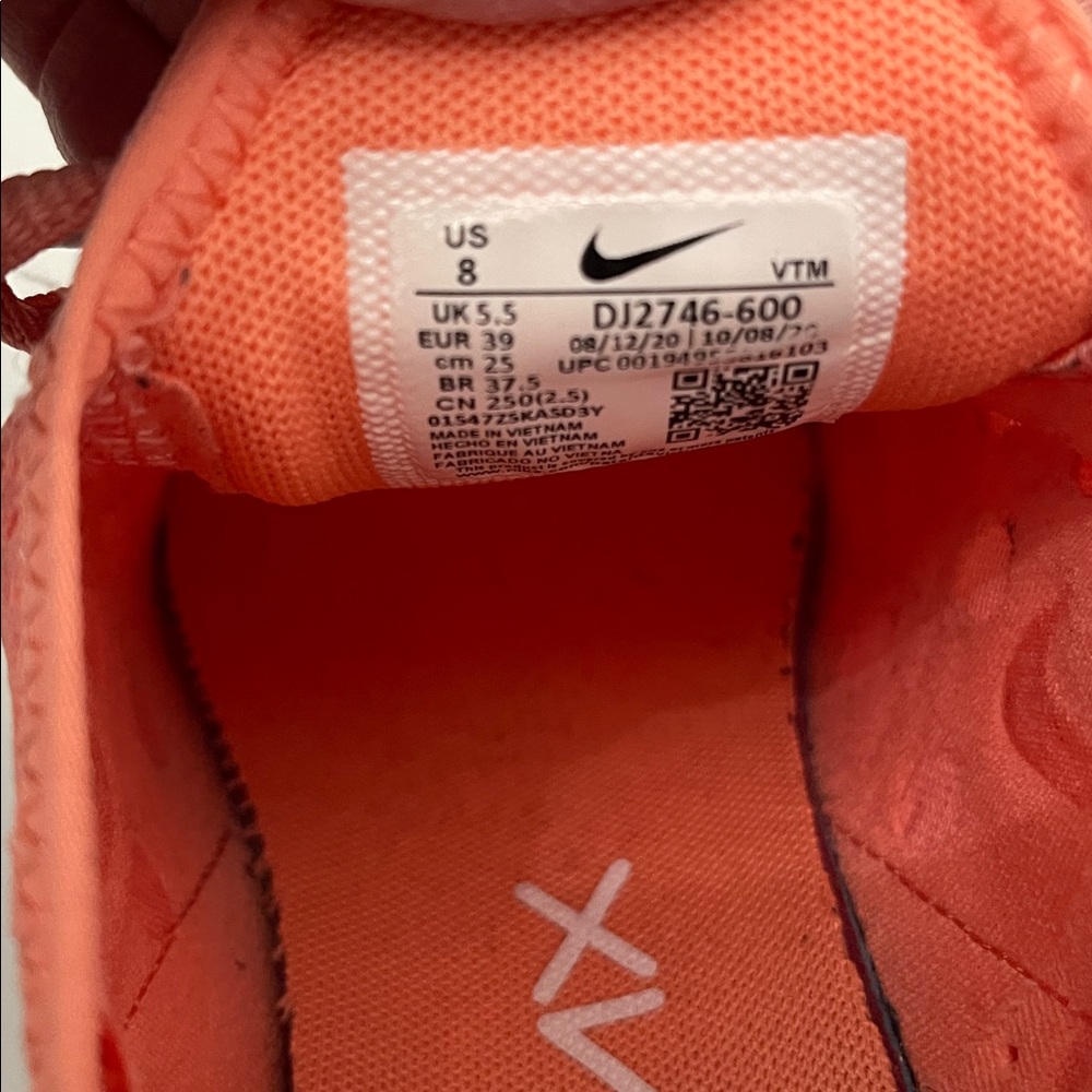 Nike Women's Air Max 270 Crimson Bliss White Running Sneakers Women’s Size 8 - Picture 6 of 14